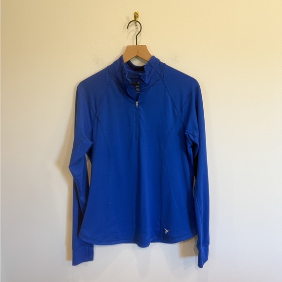 Old Navy Activewear Blue Quarter-Zip Pullover size Large - Picture 1 of 4